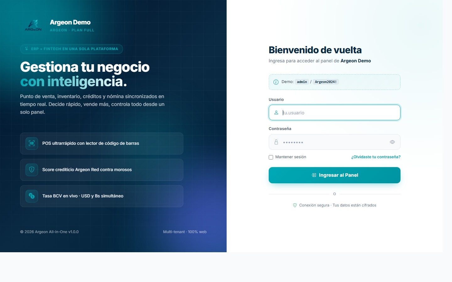 Login multi-tenant
